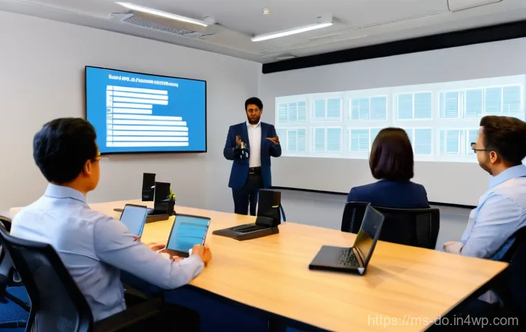 자산 관리 시스템 구축 후 유지 관리 방법 - **Prompt 2: Predictive Maintenance in a Smart Industrial Environment**
    "A sleek, futuristic fact...