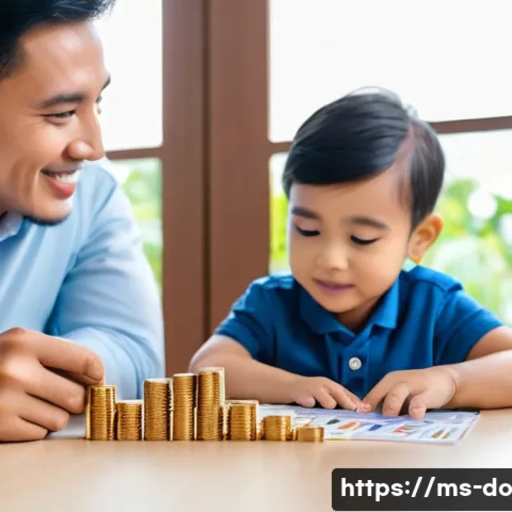 자산 정리 장기 계획 수립하기 - **Prompt 1: Diverse Malaysian Family Investment Planning**
    A warm and inviting scene inside a mo...
