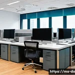 Home 22 자산 분류 체계의 중요성 - A modern office environment in Kuala Lumpur featuring diverse asset types: a sleek corporate buildin...